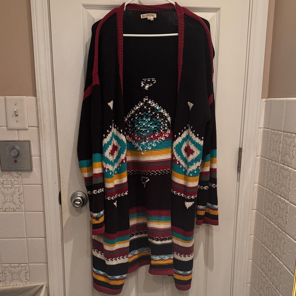 Billabong Multicolor Patterned Cardigan